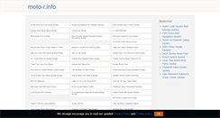 Desktop Screenshot of moto-r.info
